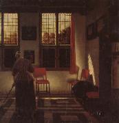 Pieter Janssens Elinga A Dutch Interior painting